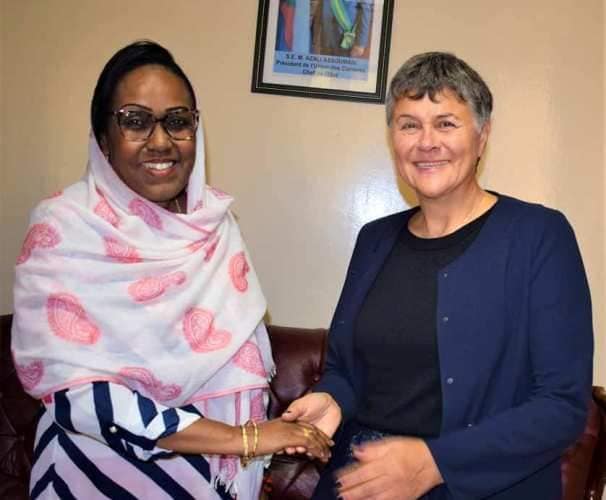 image Coopération sanitaire France-Comores Dominique Voynet reçue par la ministre de la santé